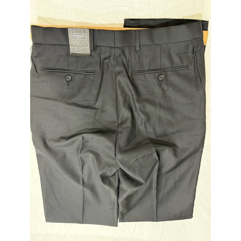 Vintage Cordovan & Grey Ltd.‎ Corduroy Pants Men's 34 Reg Black Unfinished - Picture 5 of 12